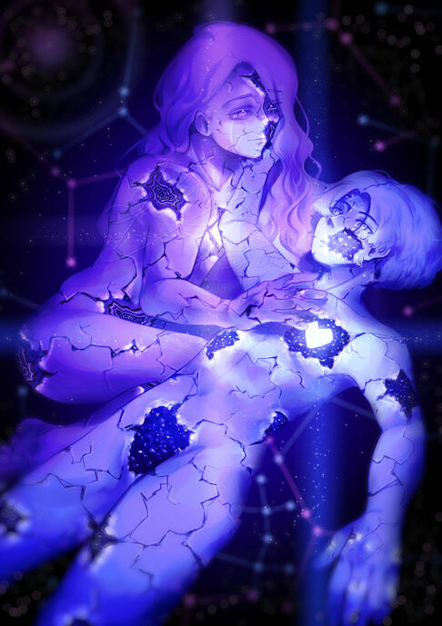 "Crystalline Patchwork Love"